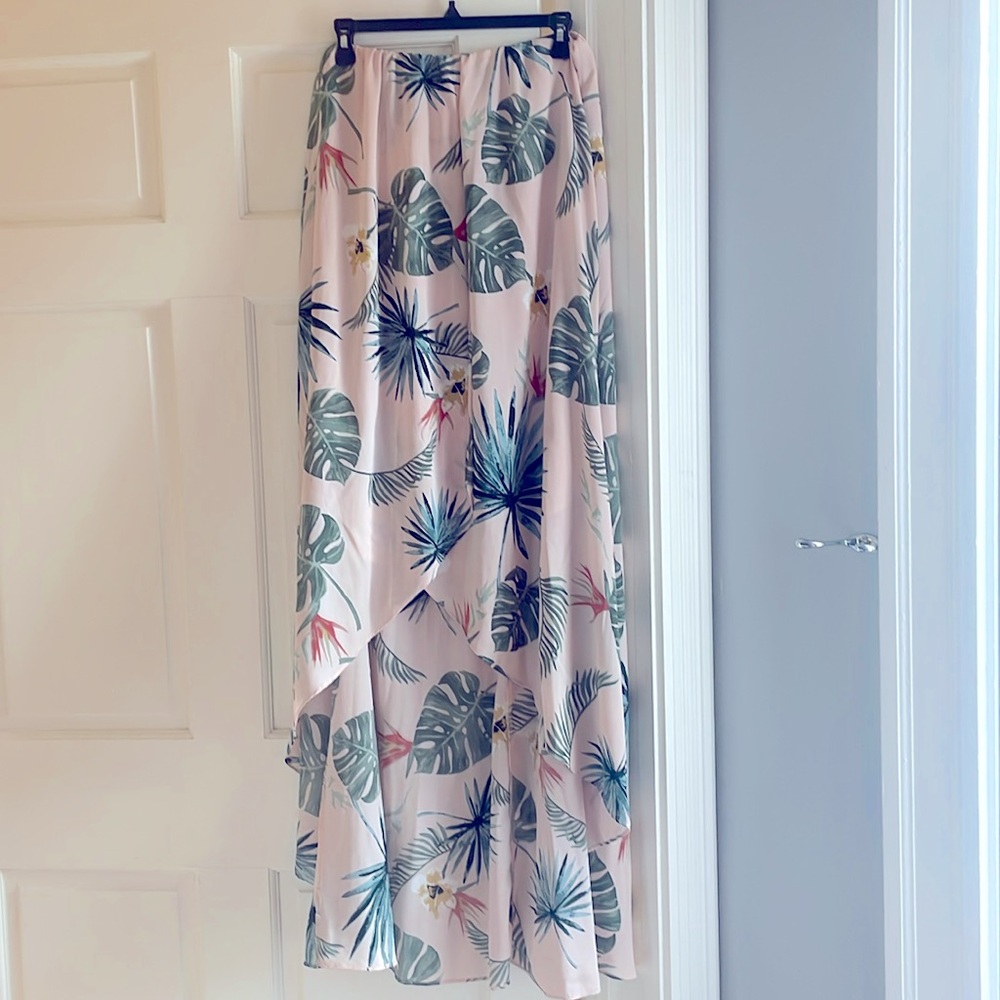Strapless high lo dress sz L